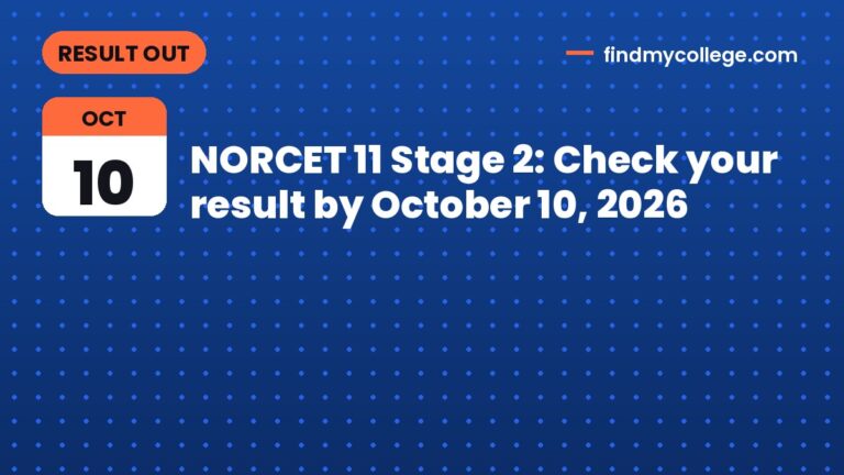 NORCET 11 Stage 2: Check your result by October 10, 2026