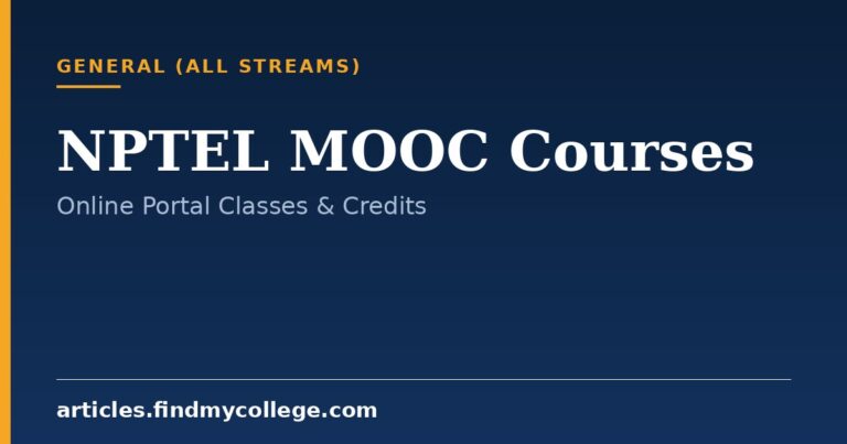 NPTEL MOOC Courses: Registration Portal & Credit Transfer