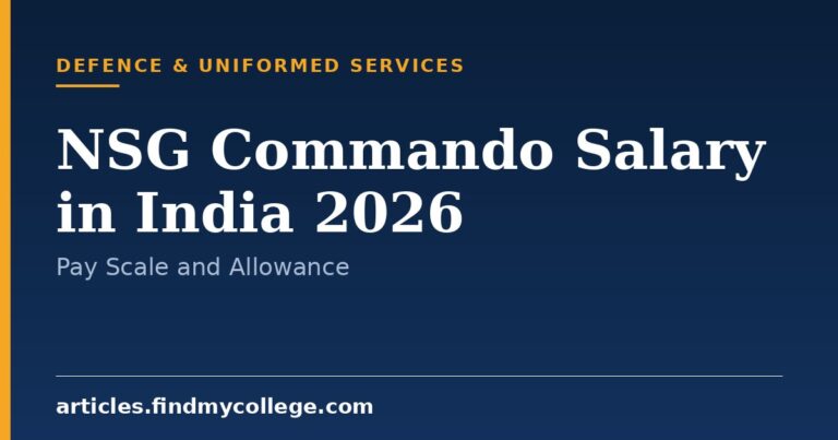 NSG Commando Salary in India 2026: Rank Wise Pay and Perks