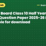 Odisha Board Class 10 Half Yearly Maths Question Paper 2025-26 PDF available for download