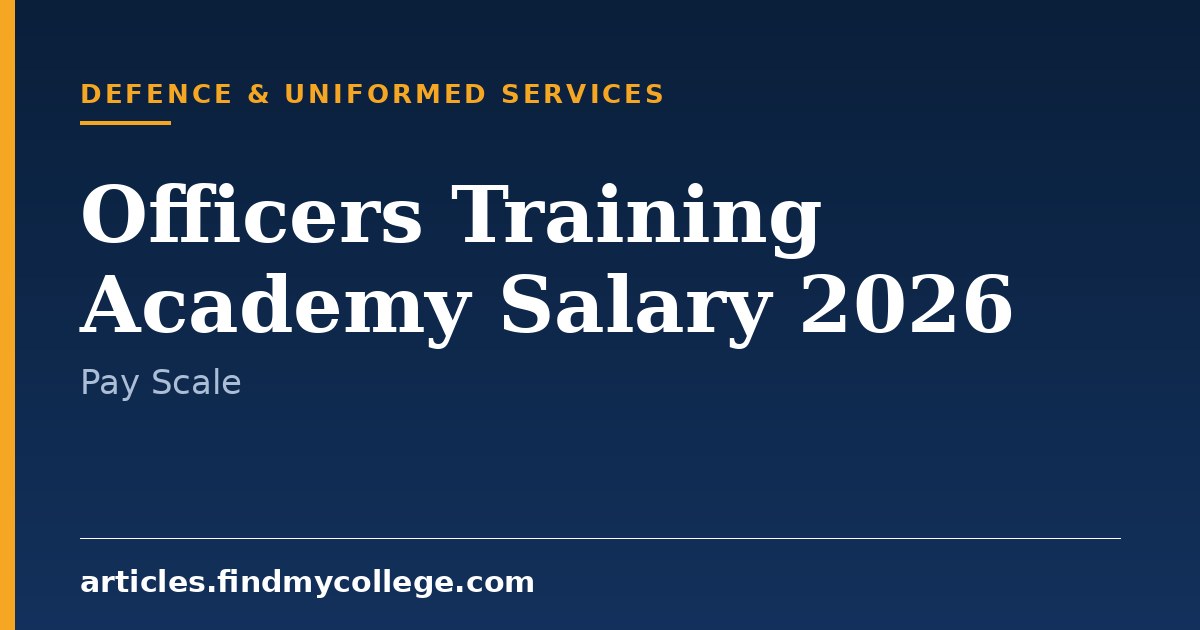 Officers Training Academy Salary 2026: Pay Scale and Allowances