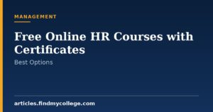 Free Online HR Courses with Certificates: Top Options and Eligibility