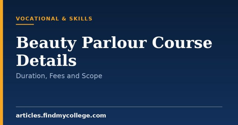 Beauty Parlour Course Details: Eligibility, Fees and Duration
