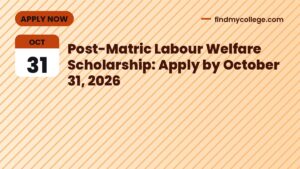 Post-Matric Labour Welfare Scholarship: Apply by October 31, 2026