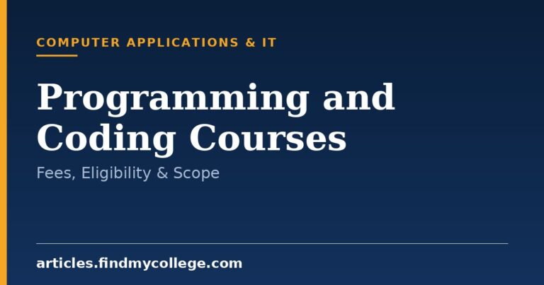 Programming and Coding Courses: Eligibility, Duration and Fees