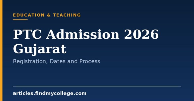 PTC Admission 2026 Gujarat: Merit List, Dates and Application