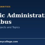Public Administration Syllabus: BA Core Subjects and Structure