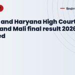 Punjab and Haryana High Court Safai Sewak and Mali final result 2026 declared