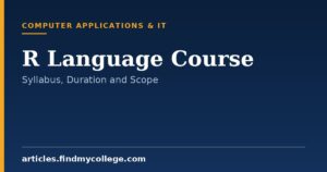 R Language Course: Syllabus, Duration, Eligibility and Scope