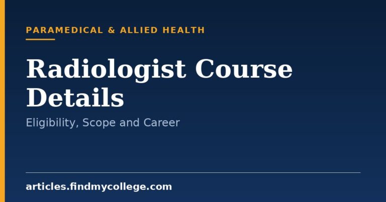 Radiologist Course Details: Eligibility, Scope and Career Options