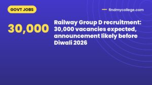 Railway Group D recruitment: 30,000 vacancies expected, announcement likely before Diwali 2026