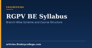 RGPV BE Syllabus: Branch-Wise Semester Scheme and Modules