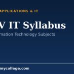RGPV B.Tech IT Syllabus and Course Structure