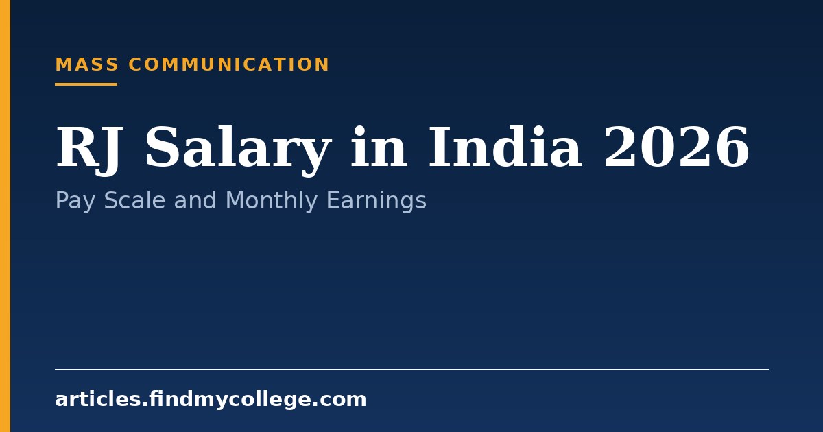 RJ Salary in India 2026: Pay Scale, Roles and Career Growth