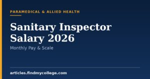 Sanitary Inspector Salary in India 2026: Pay Scale and Allowance