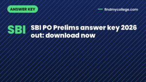 SBI PO Prelims answer key 2026 out: download now