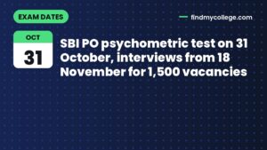 SBI PO psychometric test on 31 October, interviews from 18 November for 1,500 vacancies