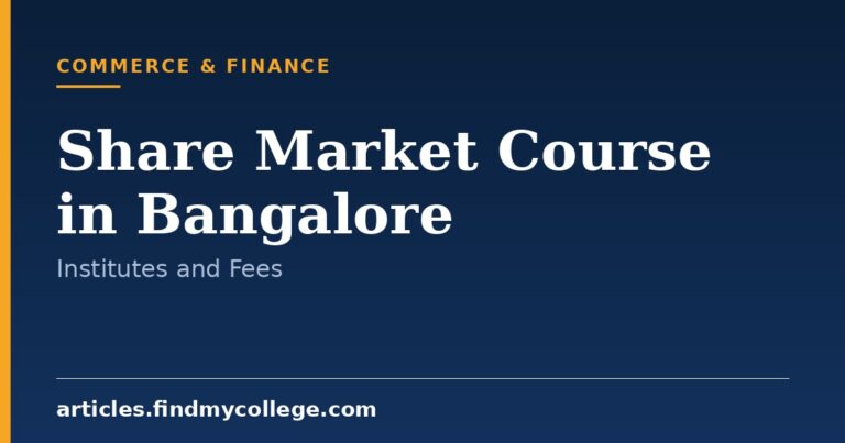 Share Market Course in Bangalore: Top Institutes and Course Details