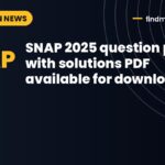 SNAP 2025 question paper with solutions PDF available for download