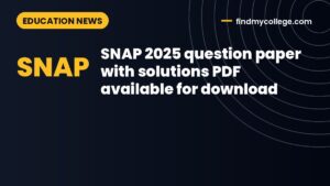 SNAP 2025 question paper with solutions PDF available for download