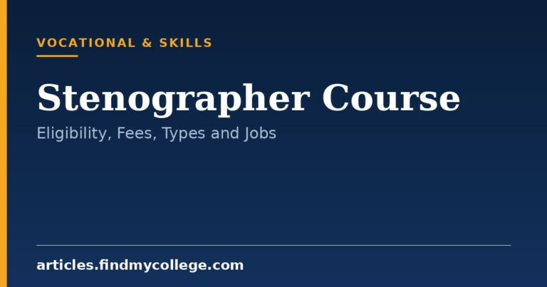 Stenographer Course: Types, Qualification, Syllabus and Career