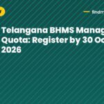 Telangana BHMS Management Quota: Register by 30 October 2026