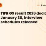 TIFR GS result 2026 declared on January 30, interview schedules released