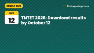 TNTET 2026: Download results by October 12