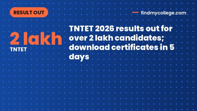 TNTET 2026 results out for over 2 lakh candidates; download certificates in 5 days