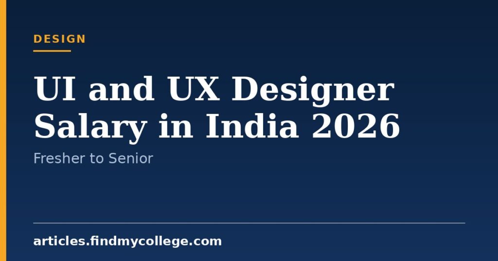 UI and UX Designer Salary in India 2026: Pay Scale by Experience