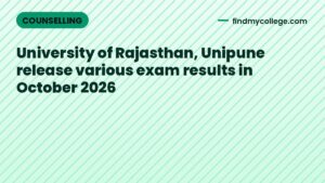 University of Rajasthan, Unipune release various exam results in October 2026