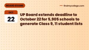 UP Board extends deadline to October 22 for 5,905 schools to generate Class 9, 11 student lists