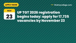 UP TGT 2026 registration begins today: apply for 17,735 vacancies by November 23