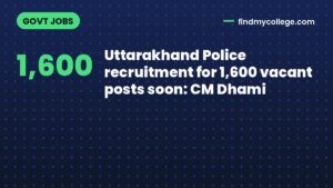 Uttarakhand Police recruitment for 1,600 vacant posts soon: CM Dhami