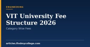 VIT University Fee Structure 2026: B.Tech Fees and Payment Schedule