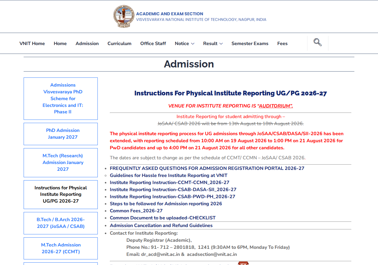 Official notification screenshot