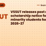 VSSUT releases post matric scholarship notice for minority students for 2026-27