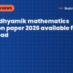WB Madhyamik mathematics question paper 2026 available for download