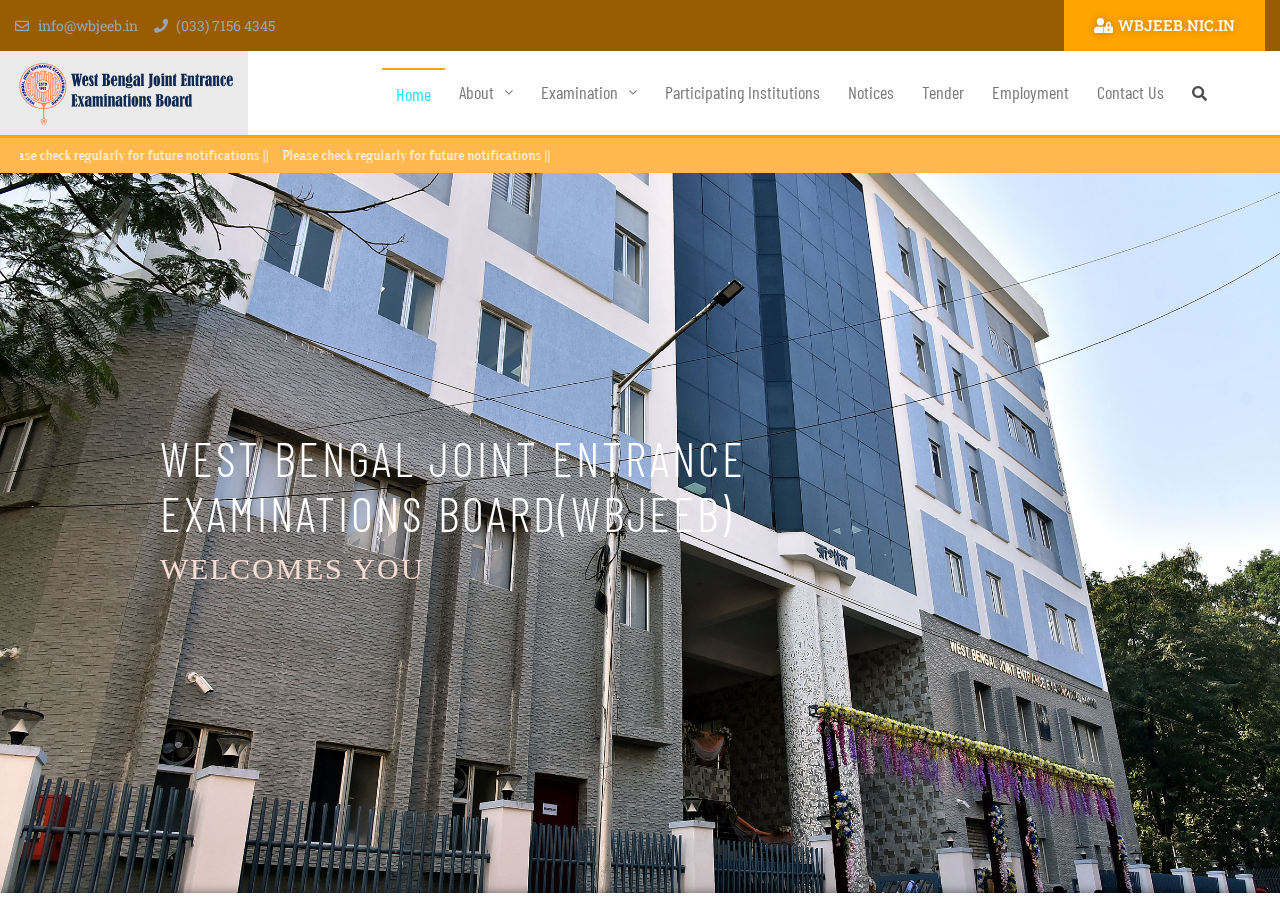wbjeeb.in homepage