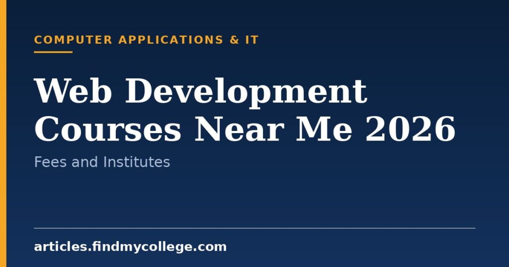 Web Development Courses Near Me 2026: Top Institutes and Fees